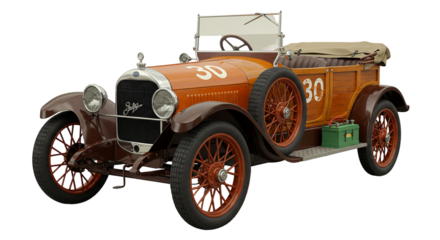 Vintage Orange Racing Car