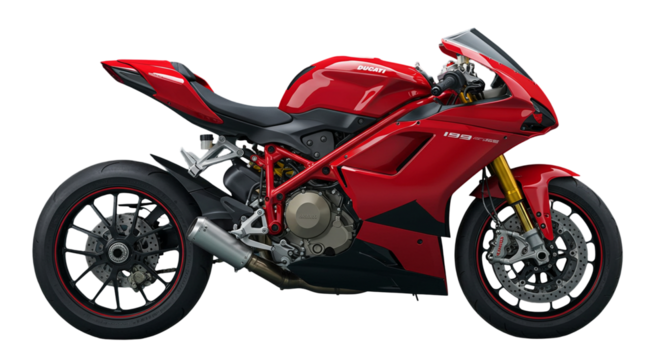 Red Sport Motorcycle