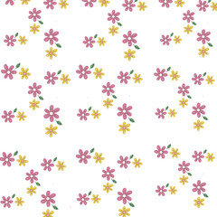 seamless background with flowers