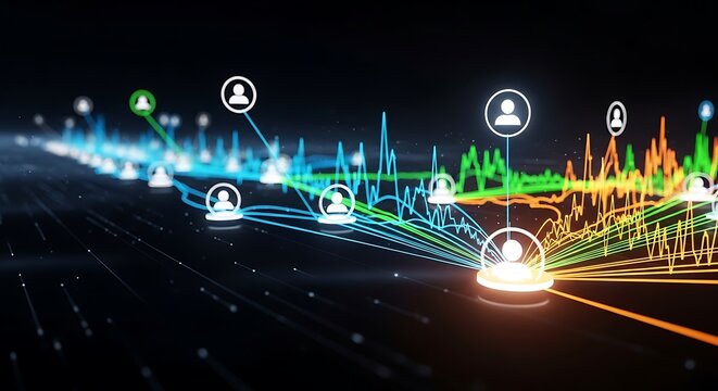 Global Network of People Connections. - Powered by Adobe