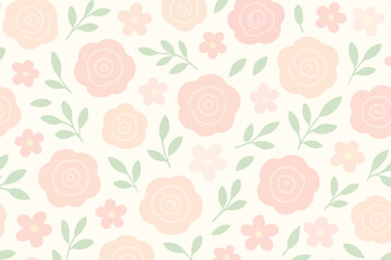 seamless pattern with roses