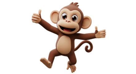 Happy Monkey Giving Thumbs Up