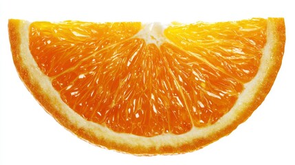 Juicy Orange Slice, Close-up Studio Shot