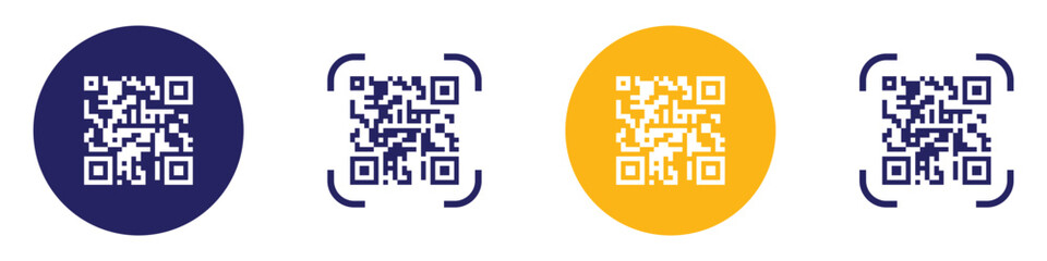 QR code icon vector illustration