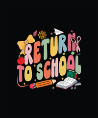 teacher t-shirt design, funny, child, colorful, illustration, fashion, card, 100 day, day