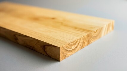 A solid wood board on the table