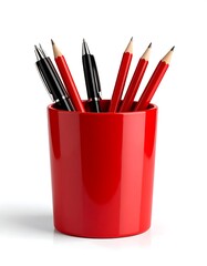 Red pen and pencil holder (1)
