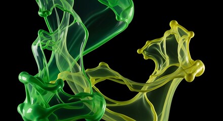 Abstract Colorful Liquid Splash Art.