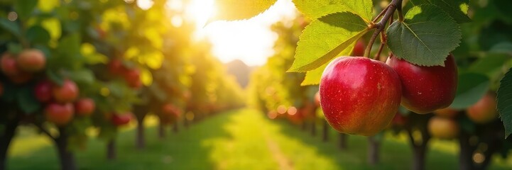 Sun-Drenched Orchard Ripe Pears Ready for Harvest ? Vibrant Summer Scene