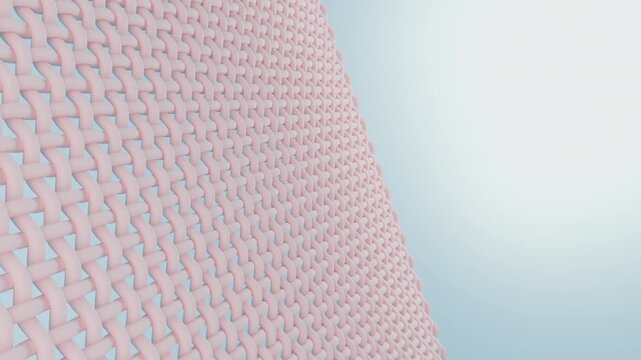 3D moving bubbles fall onto the surface of the fabric, pink microscopic details wash away dirt and bacteria on the surface