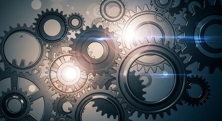 Complex Interlocking Gears Mechanism.