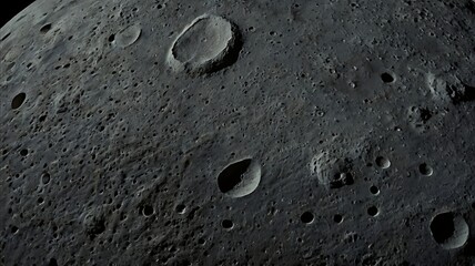 Lunar Surface Captured in High-Resolution Texture Image