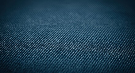 Close-up of Blue Denim Fabric Texture Background.