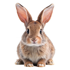 Obraz premium Cute rabbit, isolated on white background. ,PNG. AI Generated.
