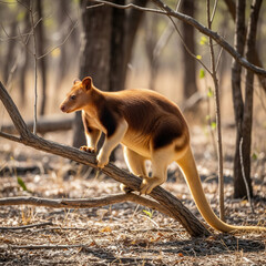 Unlike their hopping cousins, tree kangaroos climb trees with ease! Native to Papua New Guinea and northern Australia, they leap up to 30 feet between branches.