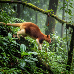 Unlike their hopping cousins, tree kangaroos climb trees with ease! Native to Papua New Guinea and northern Australia, they leap up to 30 feet between branches.