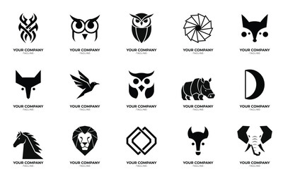 15 Multipurpose Logo Collection Minimalist Logo for Business, Technology, Nature, and Lifestyle
