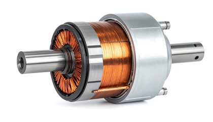 Close-up of an electric motor