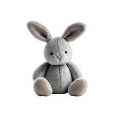 Adorable Grey Plush Bunny Rabbit Toy for Baby Nursery Decor