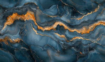 Abstract blue marble countertop design, showcasing a textured paint and stone pattern that evokes a sense of sophistication and elegance, Generative AI