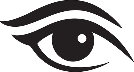 eye silhouette vector