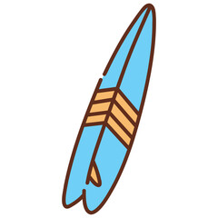 surfing board vector illustration