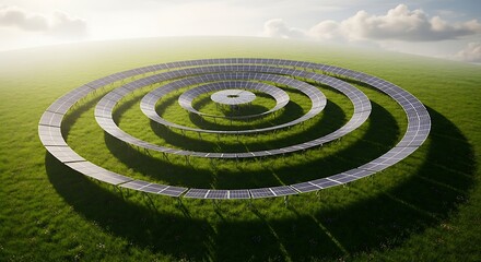 Solar Energy Array Circular Design.