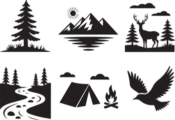 Nature's beauty icons: explore, adventure, and wild landscapes