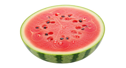 Isolated watermelon slice, refreshing, fruit, food, dessert, raw and juicy, freshness