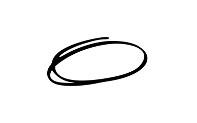  Hand Drawn Circle with Uneven or Rough Outline