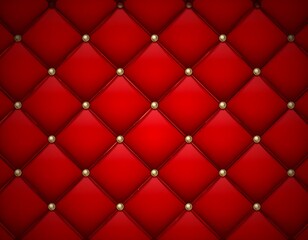 Obraz premium Red quilted fabric texture