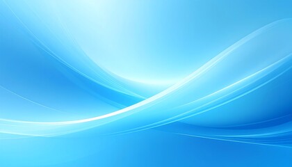Abstract blue waves flowing across a serene background