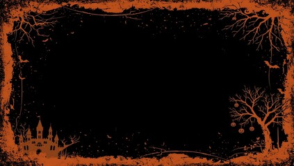 Halloween Grunge Border Spooky Frame