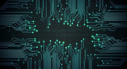 Circuit Board Digital Background