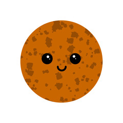 moon of planets on vector illustration