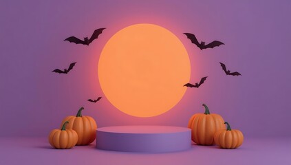 Halloween product display mockup