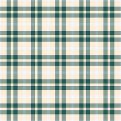 Hat background plaid fabric, trim seamless texture check. Glamor tartan vector pattern textile in papaya whip and teal colors.