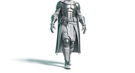 Naklejka premium Ancient Armor's Timeless Resilience: Capturing a detailed, isolated image of antique body armor, a testament to the fortitude and artistry of bygone eras, a symbolic representation of strength.