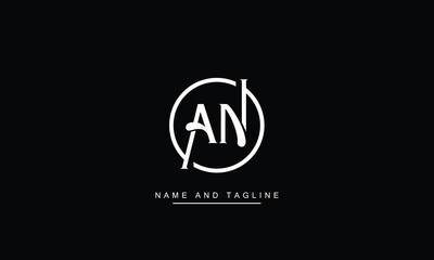AN, NA, A, N  Abstract Letters Logo Monogram

