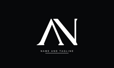 AN, NA, A, N  Abstract Letters Logo Monogram

