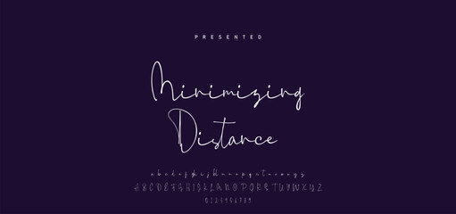 Hand drawn calligraphic vector font. Distress grunge texture. Modern script calligraphy type. ABC typography latin alphabet. © Mark