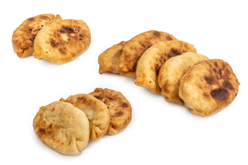 Fried Pirozhki  isolated onWhite Background