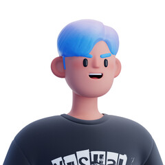 Man Avatar 3D Illustration