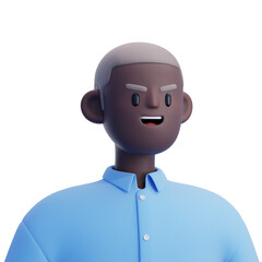Man Avatar 3D Illustration