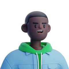Man Avatar 3D Illustration