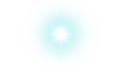 A radiant blue and white light effect emanates outwards in a circular pattern softly.