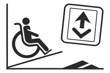 Accessible Ramp and Elevator Signage.