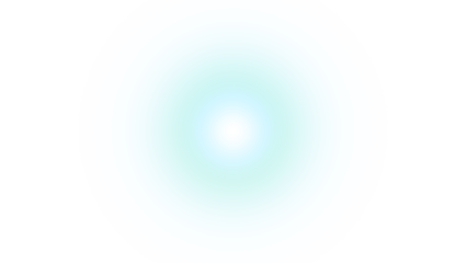 Glowing light effect against a black background shows a central soft white luminescence.