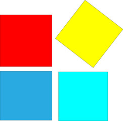 set of colorful stickers