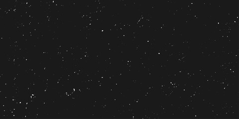 Abstract black background with stars for your design. Vector starry night sky. Collection abstract black textures with white dots.